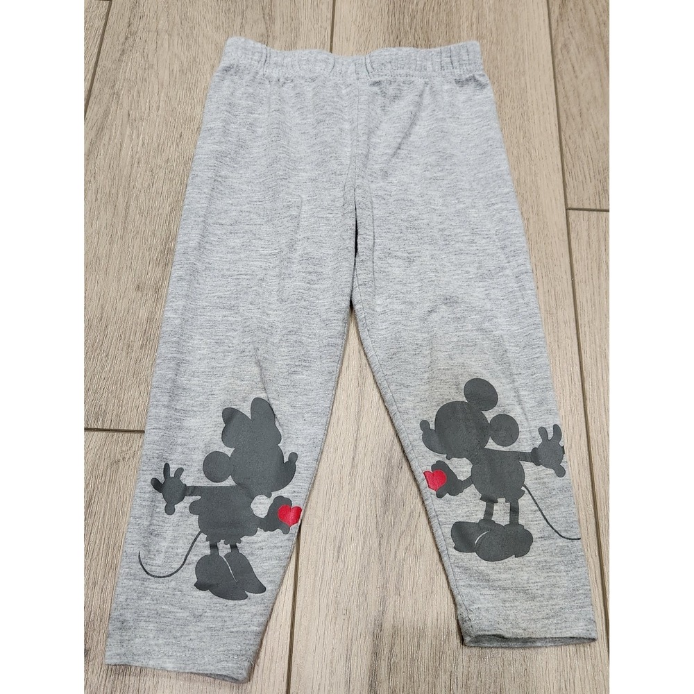 Disney Junior Minne & Mickey‎ Mouse Silhouette Leggings Kids Toddler Size 2T